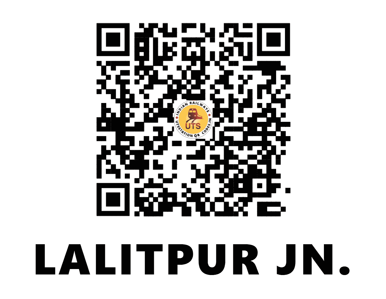 UTS QR Code for LALITPUR JN. - LAR - NC (UTTAR PRADESH)